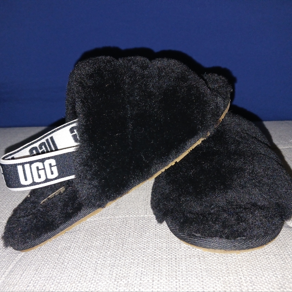 UGG Fluff Yeah Slide Sandal, size 12 Black